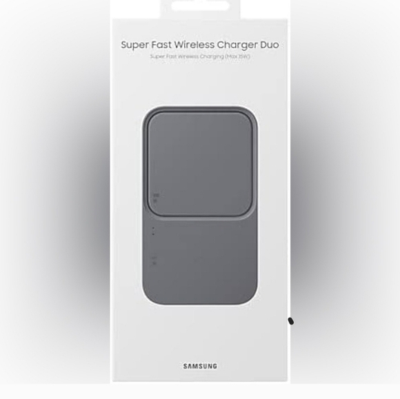 Samsung Other - NWT Samsung 15W Duo Fast Wireless Charger Pad - Dark Gray